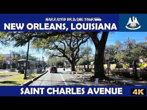 🚗 St. Charles Avenue, New Orleans, Louisiana 🚗 4K Drive