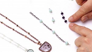 How to Make Beaded Link Chain With Wire Loops