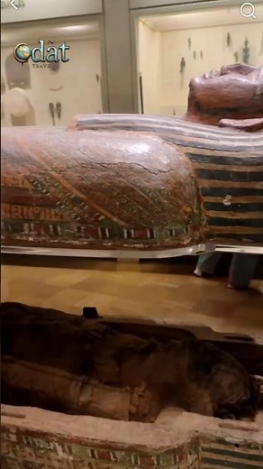 Ancient Egyptian Mummy and Sarcophagus of Unknown Man #ancient #Egyptian #mummy #sarcophagus #museum