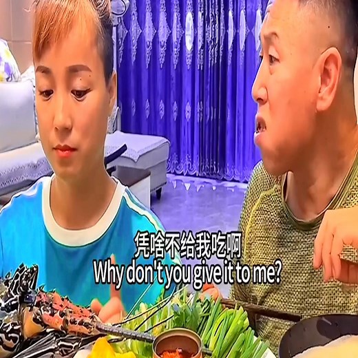54K views · 491 reactions | You eat all my foods, so I have to eat this big lobster! | Hxzt | Facebook