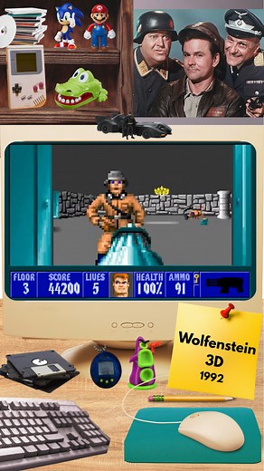 57K views · 600 reactions | PC - Wolfenstein 3D - 1992 #90er #90sgames #computergames #computerspiele | Andre Kallisto - Retro Game Videos | Facebook