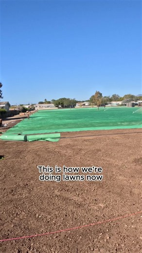 How pros grow lawns now: roll it, water it, done. 500 sq ft/roll, no sod crew needed 🌱