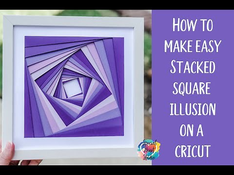 How To Make Stacked Paper Art with your Cricut - Perfect for Beginners!
