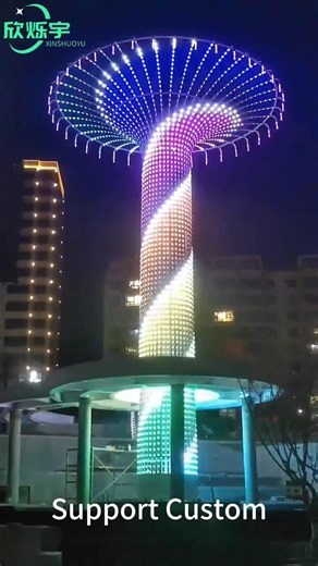 10K views · 87 reactions | Product link: https://offer.alibaba.com/cps/uknbcm1v?bm=cps&src=saf&productId=1601265571931 Large Outdoor High-Quality Tower of the Sky Garden Color Variable 3D Led Motif Light | LEDEdit TM | Facebook