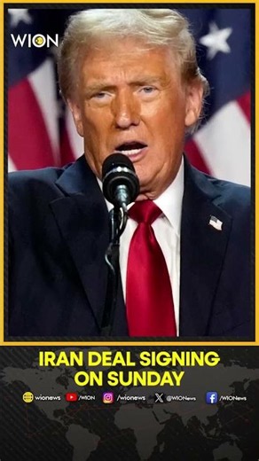 Trump Says U.S-Iran Peace Deal to Be Signed on Sunday | Wion shorts