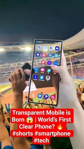 Transparent Mobile 😱 | World’s First Clear Phone? 🔥 #shorts #smartphone #tech