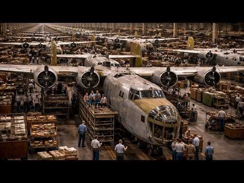 How The U.S. Produced A B-24 Bomber Every Hour During World War 2