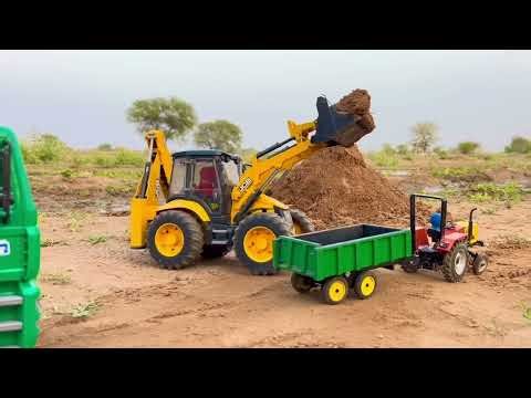 JCB 5cx fully loading sand HMT tractor | Sonalika rx60