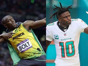 Dolphins WR Tyreek Hill claims he could beat prime Usain Bolt in a 40 yard dash