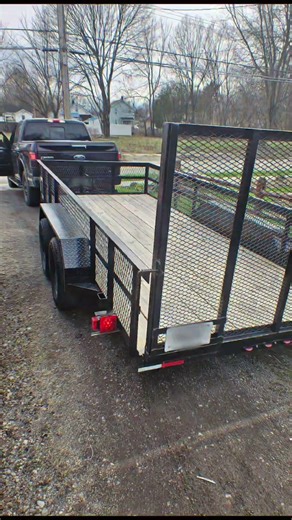 Picked up a 7x16 utility trailer. 1st Big step toward starting my hauling and junk removal business!