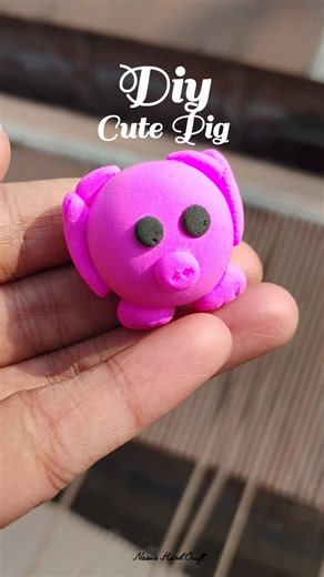 How to make pig with supar clay #diy #creativeclayideas #claycrafts #art #clay #viralvideo #shorts