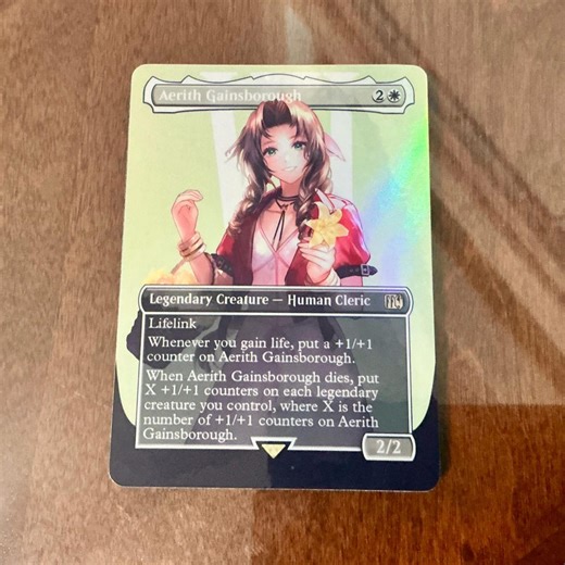 Aerith Gainsborough - FF X MTG Holo Foil Proxy Card for Casual Play - Etsy