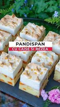 Sponge cake with apricots and meringue. Fruit and meringue cake