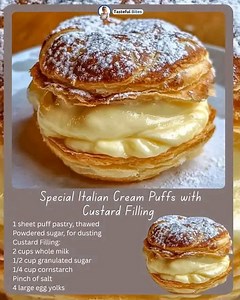 532K views · 3.4K reactions | Special Italian Cream Puffs with...