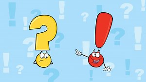 Question Mark And Exclamation Mark Cartoon Characters