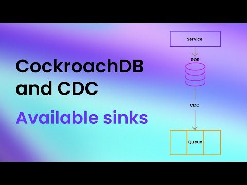 Where can CockroachDB send data through CDC (Change Data Capture)?