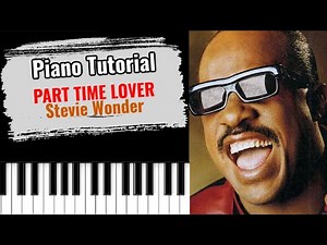 🎹 PART TIME LOVER - Stevie Wonder (easy piano tutorial lesson)