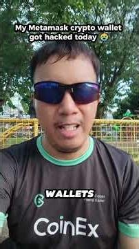 My Metamask crypto wallet got hacked today 😭