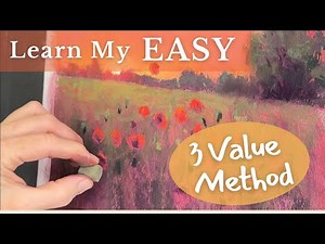 EASY as 1,2,3 - Learn My 3-Value Method for Stunning Soft Pastel Paintings!