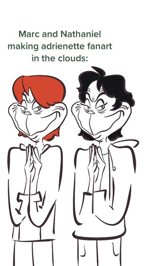 Adrienette Fanart in the Clouds: Miraculous Ladybug
