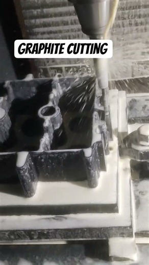 graphite cutting in VMC controller haas tool 6ballnose #vmcwork #cnc #industrialmachine #cncmill