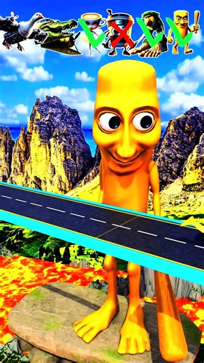 Golden Character Lava Run: Epic Animated Adventure! 🌟🌋 #LavaRun #Animated