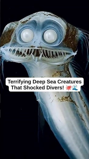 Terrifying Deep Sea Creatures That Shocked Divers! 🐙🌊 #shorts #underwater #creature #unrealsecrets