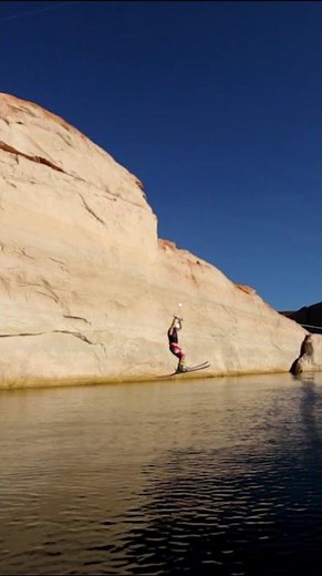 Water skiing with NO BOAT!!