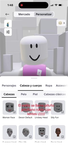 Estilo Pitufo Pitufiano Rubio con Lentes en Roblox