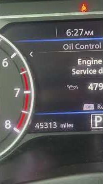 2023 Nissan Sentra oil life reset #oilchange #nissansentra #nissan #reset