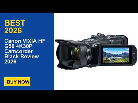 Canon VIXIA HF G50 4K30P Camcorder Black Review 2026