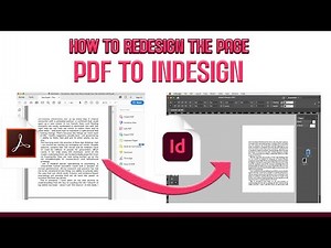 Redesign the PDF page in indesign