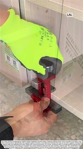 Specialized tools for installing cabinet hinges