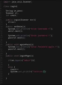 Java Program to Create Login Page