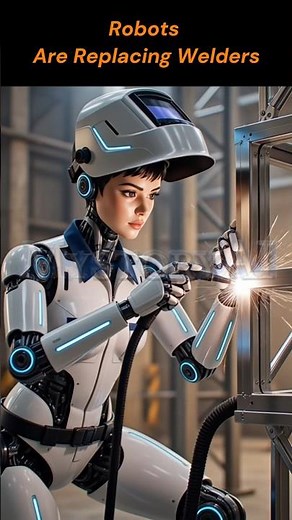 Humanoid Welding Robot at Work | The Future of Industrial Construction