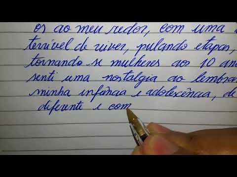 COMO ESCREVER UM TEXTO COM UMA LETRA BONITA