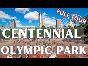 Centennial Olympic Park FULL Walking Tour + Notable FUN FACTS ATLANTA Landmarks...LEARN ATLANTA