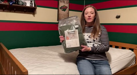 HighBuy Army Green Queen Sheet Set - Hotel Luxury Bed Sheets 4 Pieces Cooling Sheets for Queen Size Bed - Easy Care Bedding Sheets & Pillowcases - 16'' Deep Pocket - Wrinkle, Fade, Stain Resistant