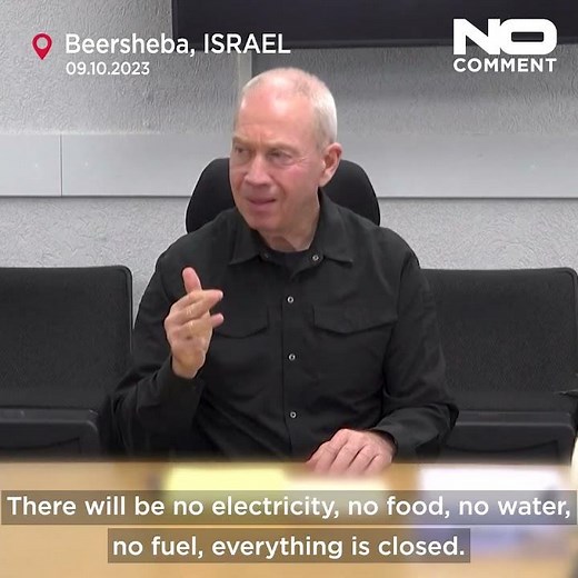 "We are fighting human animals” said Israeli Defence Minister Yoav Gallant. #palestine #gaza