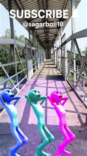 Colorful Alien Squad Invades Earth 🌈👽#comedy #colour #dance #viral #shorts #Fanny