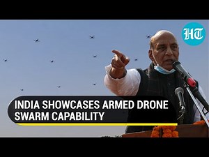 6.4K views · 111 reactions | Watch | Made-in-India drones, capable of identifying & striking targets, showcased at DRDO event The autonomous drones are capable of sneaking 50 km into enemy territory. | Hindustan Times | Facebook