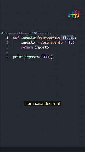 Declarando tipos de variáveis em Python | #shorts