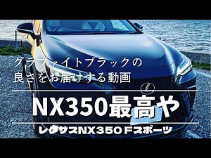 レクサスNX350FスポーツTRD仕様！グラファイトブラック参考動画！
