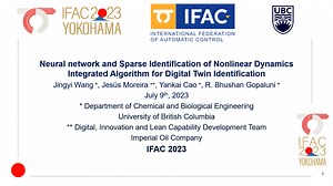 Neural Network and Sparse Identification of Nonlinear Dynamics Integrated Algorithm for Digital Twin Identification