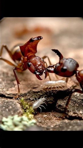 The Fastest Jaws on Earth: Trap-Jaw Ant Ambush #trapjawant #macro #wildlife #ants #predator