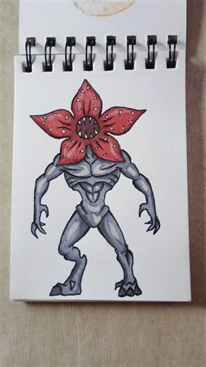 Demogorgon from Stranger things ( Drawing) #demogorgon #strangerthings #drawing #art #shorts