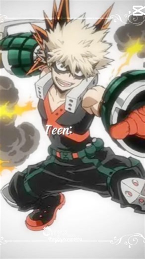 Kid vs teen bakugo