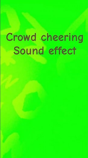 Crowd cheer sound effect