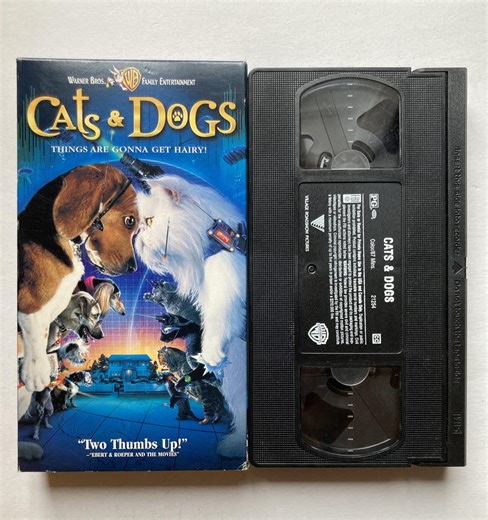 Cats & Dogs VHS Tape 2001 Jeff Goldblum Animal Adventure Family Comedy - Etsy UK