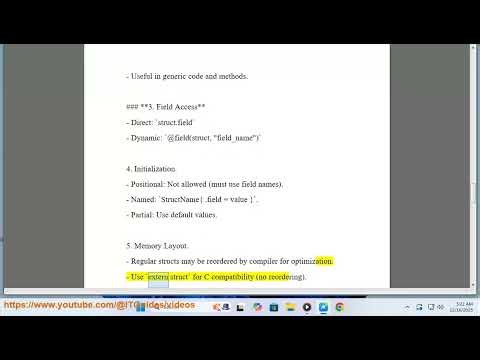 Struct: How to get started w/ Struct in Zig programming language?